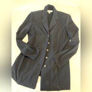St. John Women's Black Blazer Knit Coat EUC 2322